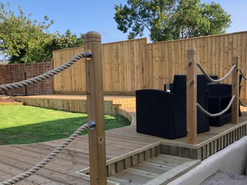 Roselands Paignton Curved Decking