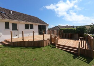 Yellow Balau Hardwood Decking – Huccaby close, Brixham