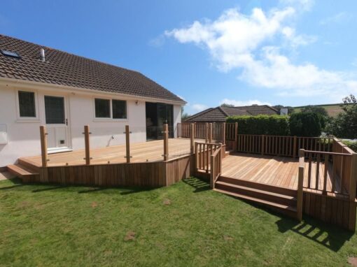 Yellow Balau Hardwood Decking – Huccaby close, Brixham